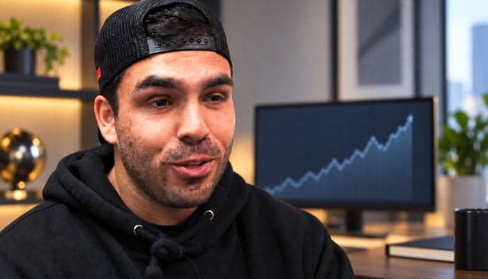How Is Kyle Forgeard Net Worth Estimated - Startupeditor | Startup Editor Kyle Forgeard Net Worth estimate with Kyle Forgeard and rising financial chart in background