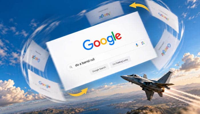 How to Do a Barrel Roll on Google - Startupeditor | Startup Editor Do a Barrel Roll Google Search animation with rotating screen effect