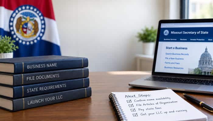 How to Form a Missouri LLC After Your Search - Startupeditor | Startup Editor Missouri Secretary of State Business Search with LLC filing steps and business registration resources