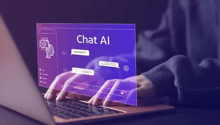 What Technologies Power NSFW AI? - Startup Editor | Startup Editor NSFW AI chatbot interface displayed on laptop showing artificial intelligence conversation technology, generative AI tools, digital privacy concerns, and responsible AI usage