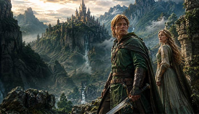 What Is The Legend of Zelda 2027 Story About? - Startup Editor | Startup Editor The Legend of Zelda 2027 movie scene showing Link and Princess Zelda exploring Hyrule’s mountains and ancient landscapes, highlighting the live-action fantasy adventure inspired by Nintendo’s iconic franchise.