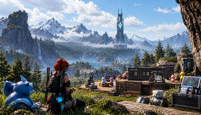 How to Improve Palworld Dedicated Server Performance - Startup Editor | Startup Editor Palworld Dedicated Server open world environment with player base, Pals, resources, and optimized multiplayer hosting setup for 2026