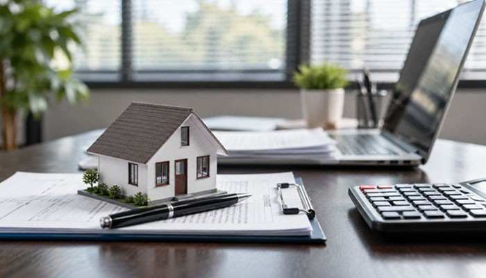 What Happens to Property Taxes When You Buy a California Home? - Startup Editor | Startup Editor How Much Is Property Tax in California? Property assessment documents, calculator, and home model representing California property tax rates, assessed values, and tax planning.