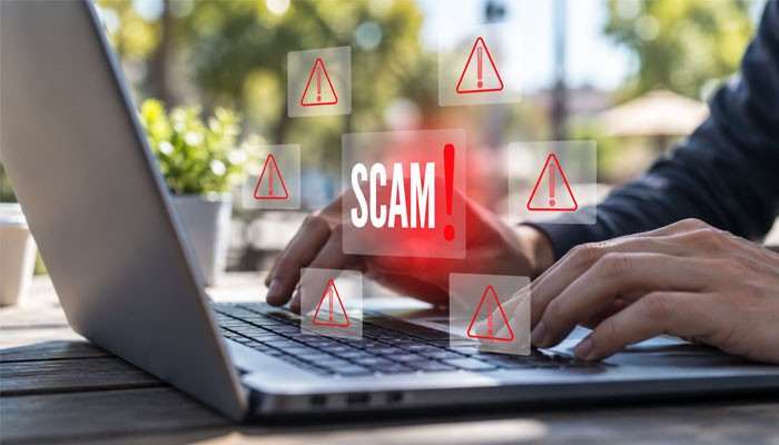 What Does ScamAdviser Say About Fidzholikohixy? - Startup Editor | Startup Editor Is Fidzholikohixy Safe? Online scam detection concept showing warning alerts and cybersecurity risks while reviewing website reputation.