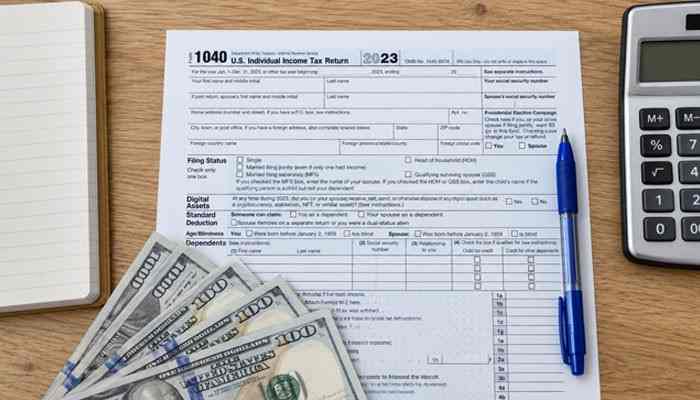 What If Your Tax Return Was Rejected? - Startup Editor | Startup Editor IRS Refund Tracker 2026 concept featuring Form 1040, calculator, U.S. currency and tax documents for checking federal refund status.