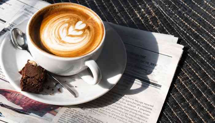 San Fernando Coffee Company Menu - Startup Editor | Startup Editor Latte with detailed foam art illustrating the espresso-based drinks covered in this San Fernando Coffee Company menu guide.